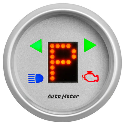 Autometer Ultra-Lite 2-1/16in (P/R/N/D/L/OD/O/5/4/3/2/1) Digital Gear Position Gauge