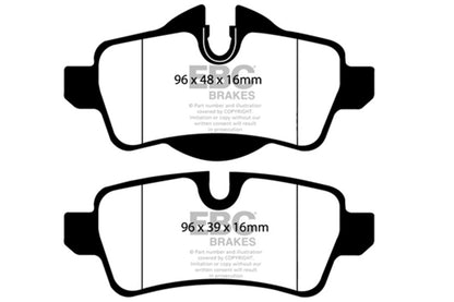 EBC 07-15 Mini Cooper S Hardtop (R56) 1.6L Turbo Bluestuff Rear Brake Pads