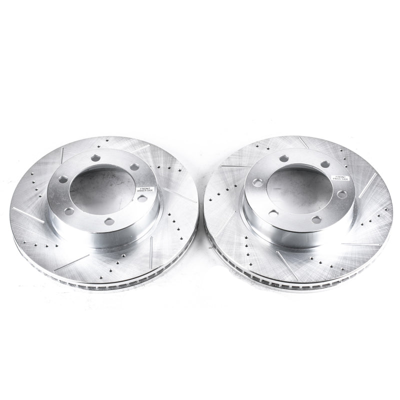 PowerStop Power Stop 01-07 Toyota Sequoia Front Evolution Drilled & Slotted Rotors - Pair