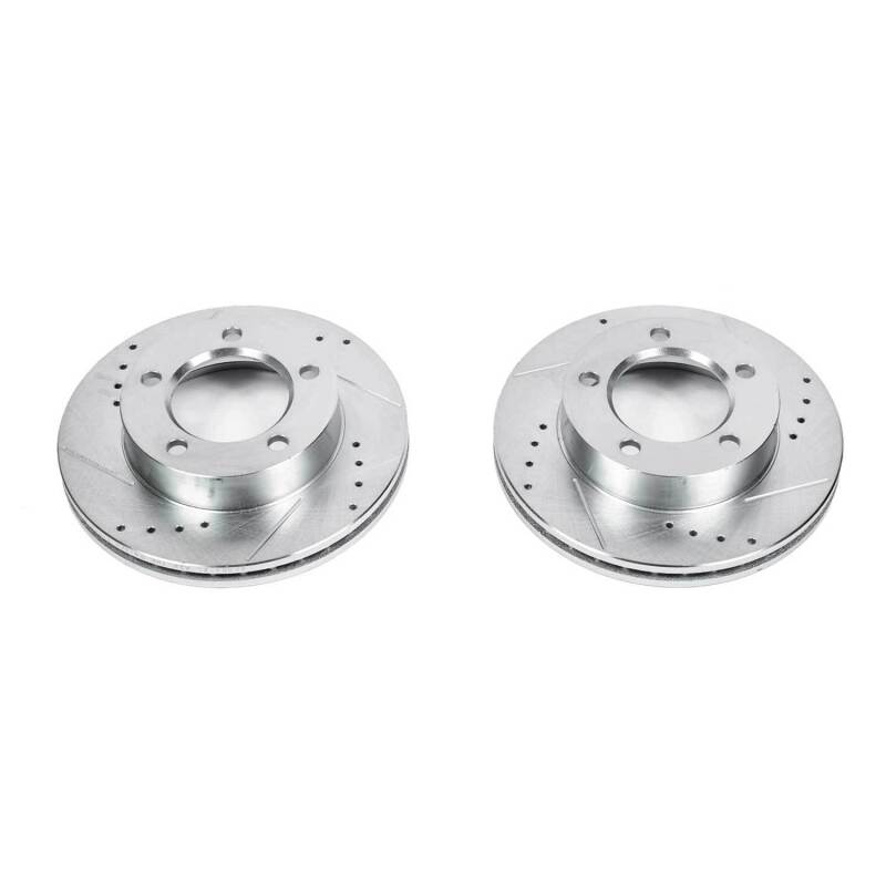 PowerStop Power Stop 94-96 Ford Bronco Front Evolution Drilled & Slotted Rotors - Pair