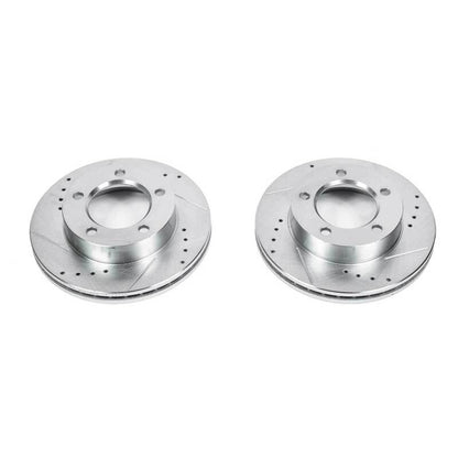 PowerStop Power Stop 94-96 Ford Bronco Front Evolution Drilled & Slotted Rotors - Pair