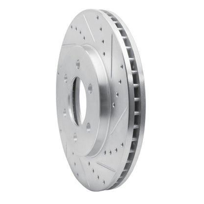 R1 Concepts R1 02-06 Ford Expedition Front Right Drilled & Slotted Silver Brake Rotor