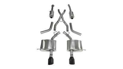 CORSA Performance Corsa 2011-2024 Dodge Durango 5.7L V8 Black Sport Dual Rear Cat-Back Exhaust