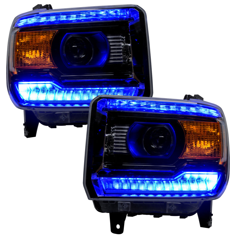 ORACLE Lighting Oracle 14-15 GMC Sierra Headlight DRL Upgrade Kit - ColorSHIFT w/o Controller