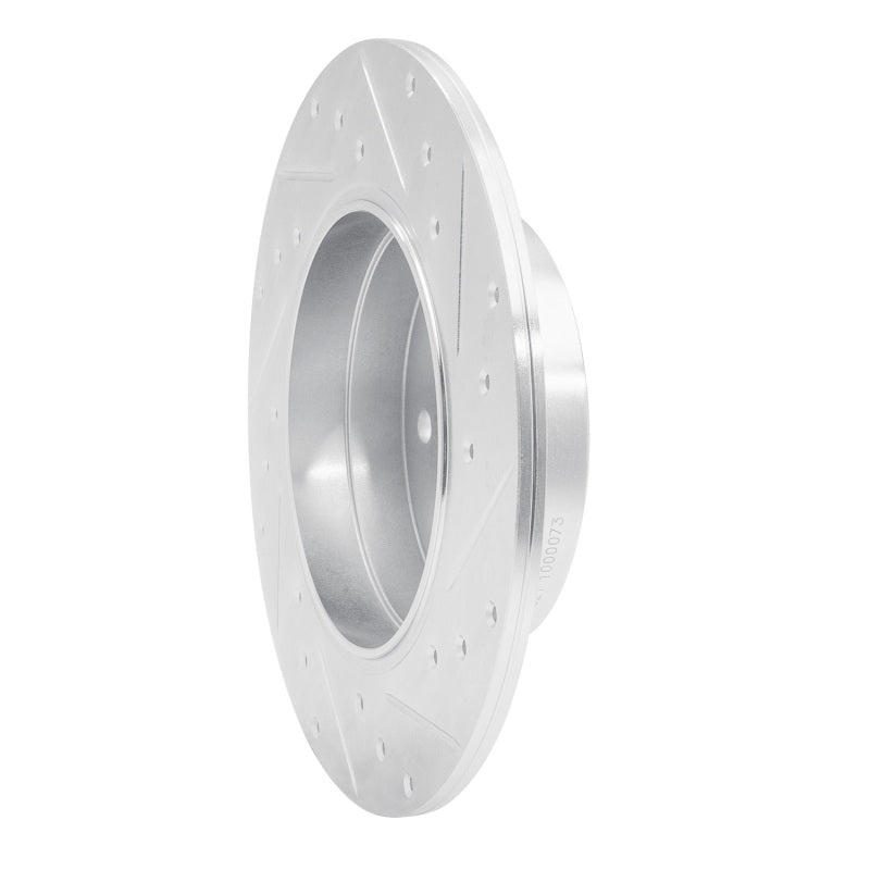 R1 Concepts R1 96-98 Mercedes-Benz SL320 Rear Left Drilled & Slotted Silver Brake Rotor