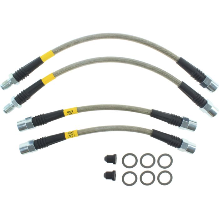 StopTech 950.34525 - Stainless Steel Brake Lines; Rear