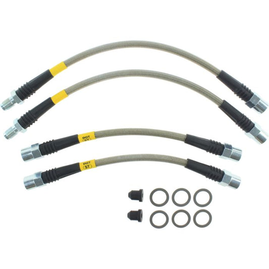 StopTech 950.34525 - Stainless Steel Brake Lines; Rear
