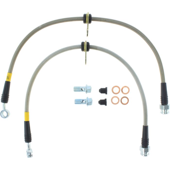StopTech 950.40007 - Stainless Steel Brake Lines; Front