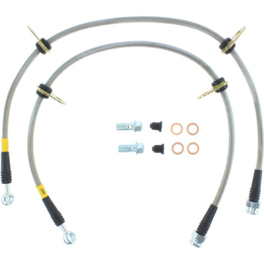 StopTech 950.40012 - Stainless Steel Brake Lines; Front