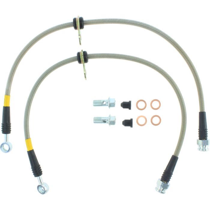 StopTech 950.40013 - Stainless Steel Brake Lines; Front