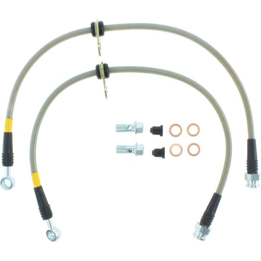 StopTech 950.40013 - Stainless Steel Brake Lines; Front