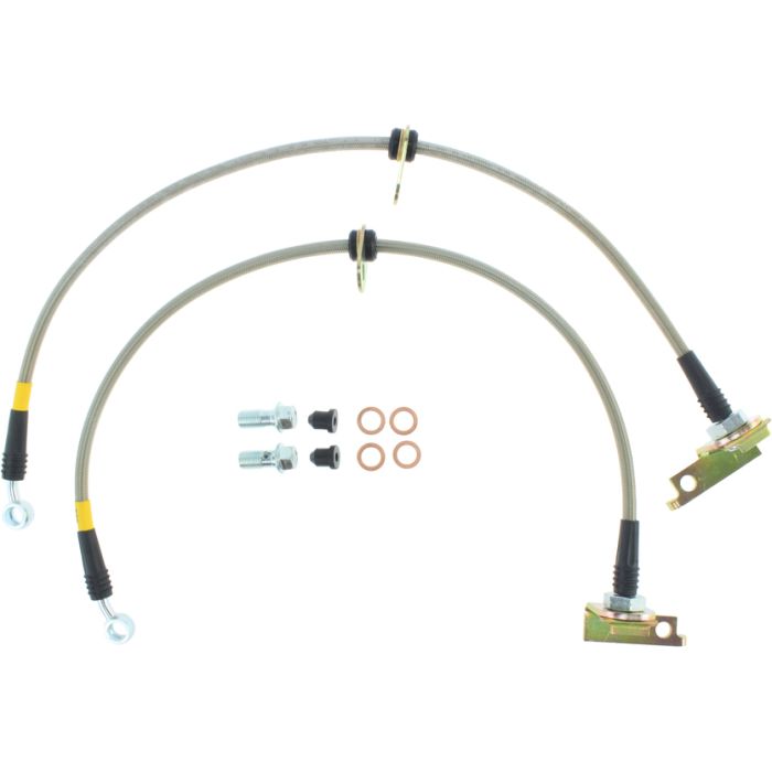 StopTech 950.40018 - Stainless Steel Brake Lines; Front