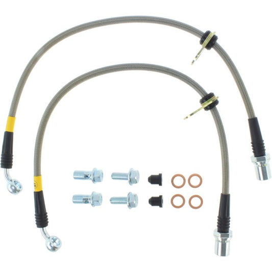 StopTech 950.44008 - Stainless Steel Brake Lines; Front