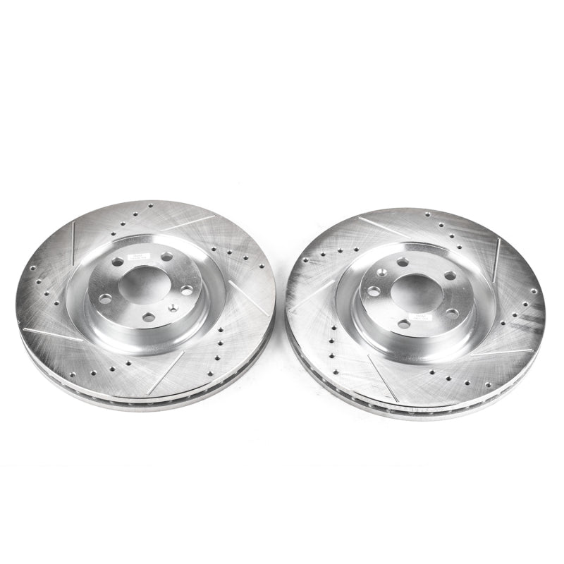 PowerStop Power Stop 04-09 Audi S4 Front Evolution Drilled & Slotted Rotors - Pair