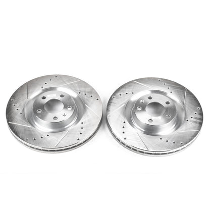 PowerStop Power Stop 04-09 Audi S4 Front Evolution Drilled & Slotted Rotors - Pair