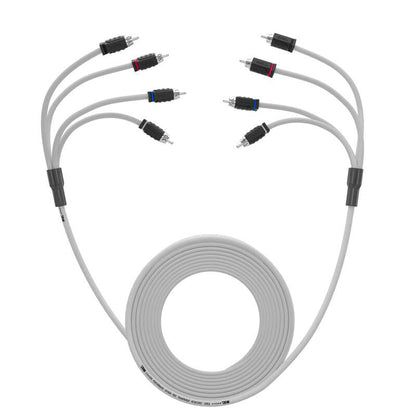 DS18 Marine Grade Tinned Copper OFC RCA Wires 4-Channel 25 Feet