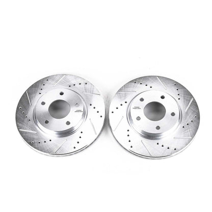 PowerStop Power Stop 03-04 Infiniti M45 Front Evolution Drilled & Slotted Rotors - Pair