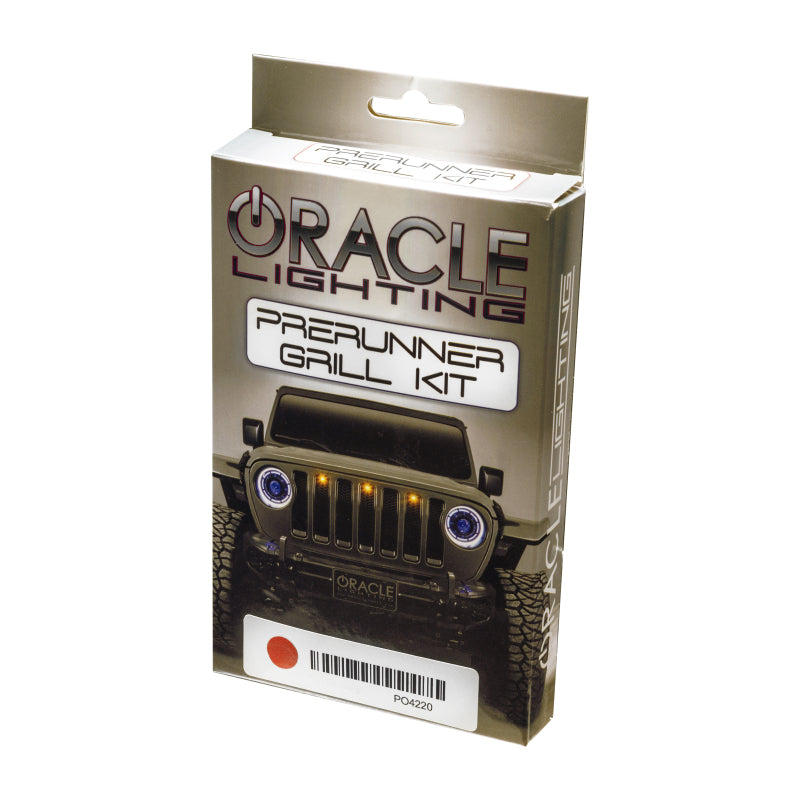 ORACLE Lighting Oracle Universal Pre-Runner Style LED Grill Light Kit (New Style) - Amber w/Clear Lens