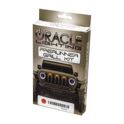 ORACLE Lighting Oracle Universal Pre-Runner Style LED Grill Light Kit (New Style) - Amber w/Clear Lens