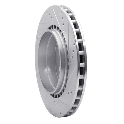 R1 Concepts R1 04-07 Volvo S60 Rear Left Drilled & Slotted Silver Brake Rotor