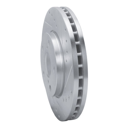 R1 Concepts R1 92-95 Toyota MR2 Front Right Drilled & Slotted Silver Brake Rotor