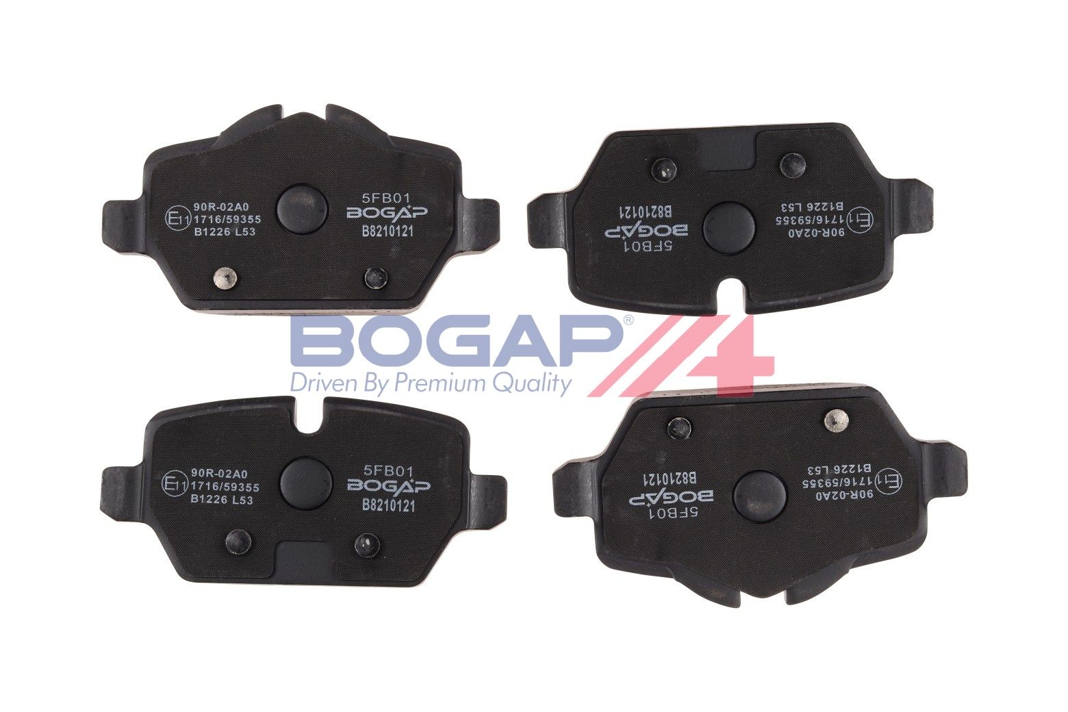BOGAP B8210121 Brake Pad Set, Disc Brake
