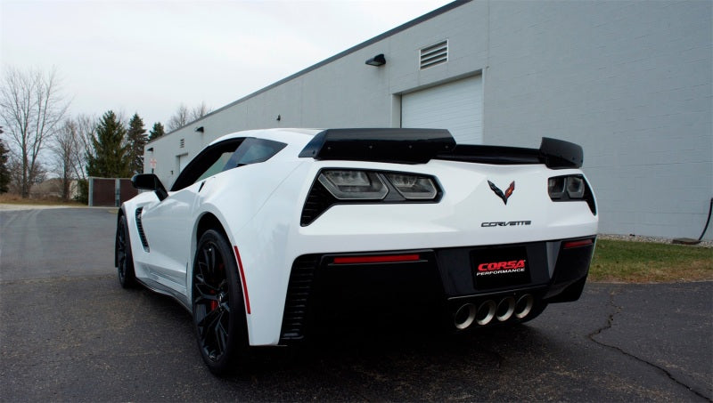 CORSA Performance Corsa 2015+ Chevrolet Corvette C7 Z06 2.75in Dual Rear Xtreme Cat-Back Exhaust w/ Quad Polis