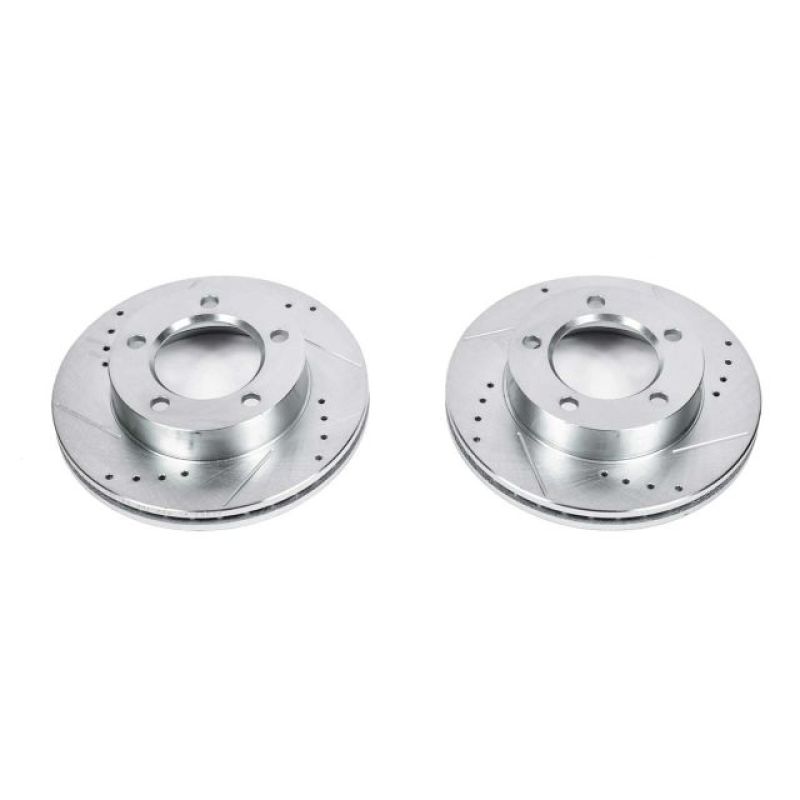 PowerStop Power Stop 94-96 Ford Bronco Front Evolution Drilled & Slotted Rotors - Pair