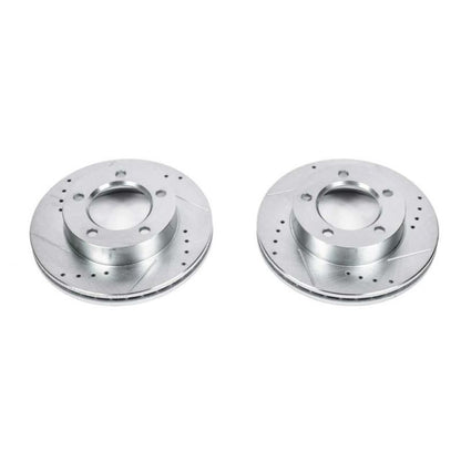 PowerStop Power Stop 94-96 Ford Bronco Front Evolution Drilled & Slotted Rotors - Pair