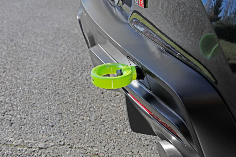 Perrin Performance PERRIN 20-25 Toyota Supra Tow Hook Kit (Rear) - Neon Yellow