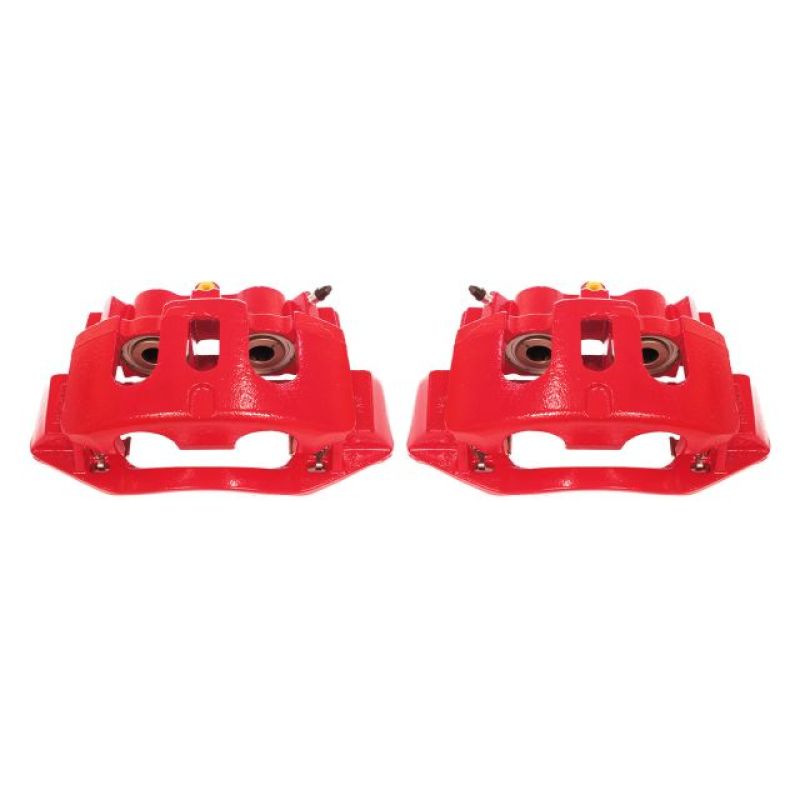 PowerStop Power Stop 11-19 Chevrolet Silverado 2500 HD Rear Red Calipers w/Brackets - Pair