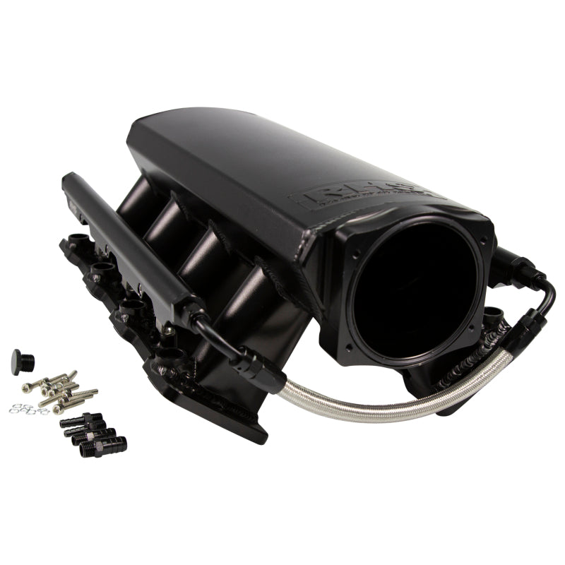 Fast Intake Manifold, Rhs Sheet Met Al, Ls Cathedral Port, Black W/ Fuel Rail Kit