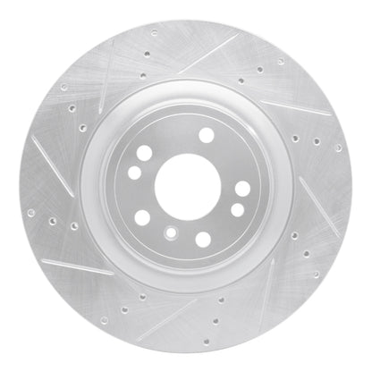R1 Concepts R1 12-19 Mercedes-Benz GLE300D Front Left Drilled & Slotted Silver Brake Rotor