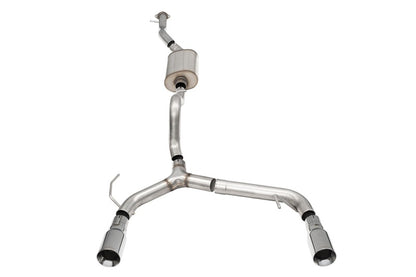 CORSA Performance Corsa 21-25 Ford Bronco 2.3L 4-Door 2.75in Cat-Back Dual Rear Exhaust w/4in Straight-Cut Polish Tips