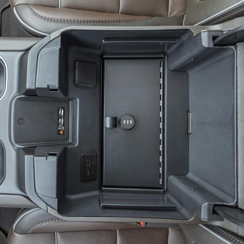 Tuffy Products Tuffy Console Safe W/ Combo Lock For Chevrolet Silverado W/ Wireless Charging Pad Console