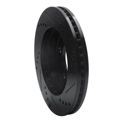 R1 Concepts R1 83-96 Buick Riviera Front Left Drilled & Slotted Black Brake Rotor