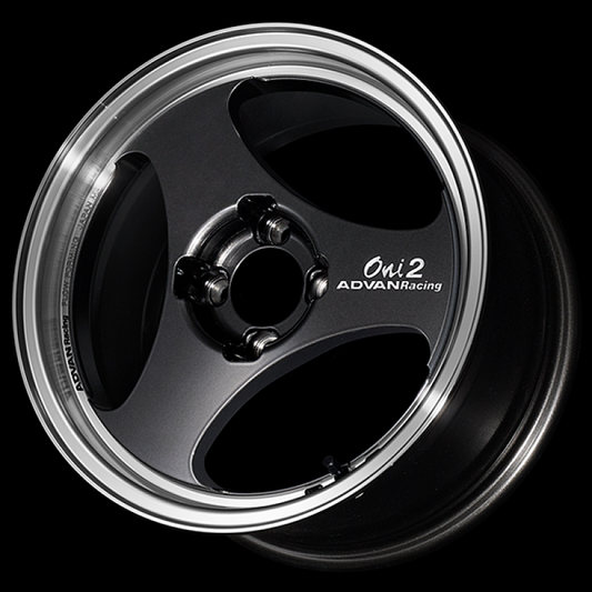 Advan ONI2 14x6.0 / +45 Offset / 4x100 / 63mm Bore / Machining and Black Gunmetallic