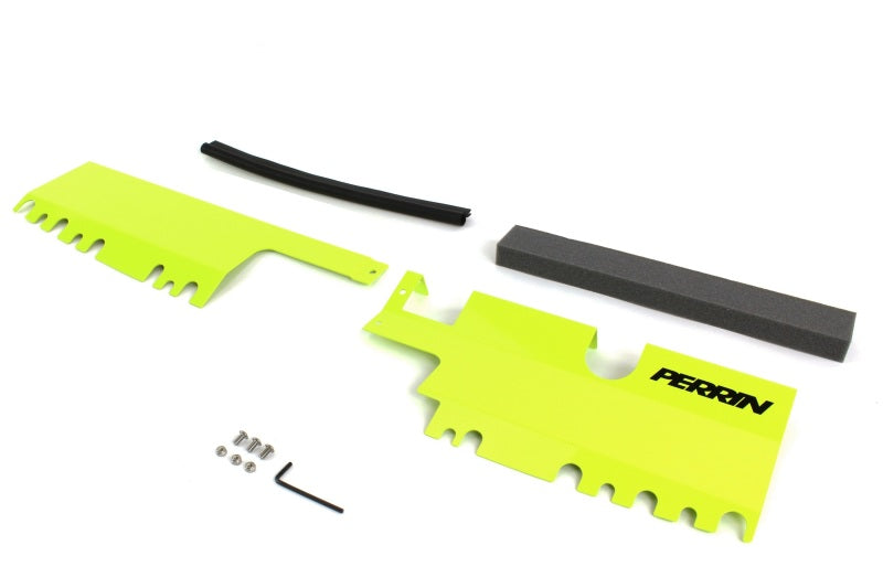 Perrin Performance PERRIN 15-21 Subaru WRX/STI Radiator Shroud (With OEM Intake Scoop) - Neon Yellow