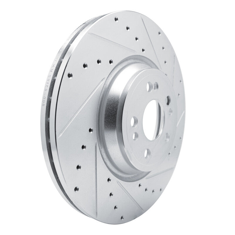 R1 Concepts R1 20-25 Mercedes-Benz GLE350 Front Right Drilled & Slotted Silver Brake Rotor