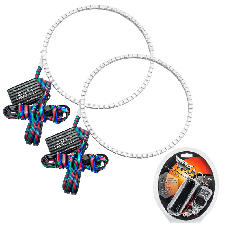 ORACLE Lighting Oracle Jeep Wrangler JL/Gladiator JT LED Surface Mount Headlight Halo Kit - ColorSHIFT