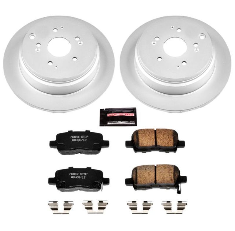 PowerStop Power Stop 02-04 Honda Odyssey Rear Z17 Evolution Geomet Coated Brake Kit