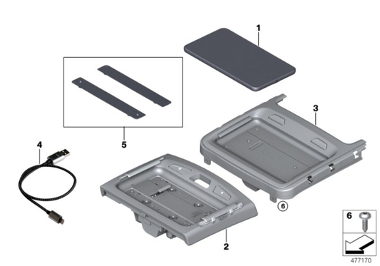 Genuine BMW 84109826486 Touch Command Tablet