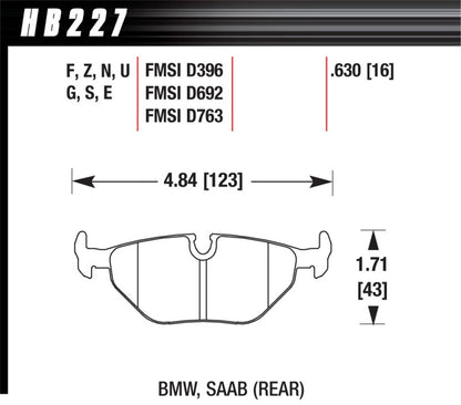 Hawk Performance Hawk 92-98 BMW 318i DTC-30 Race Rear Brake Pads