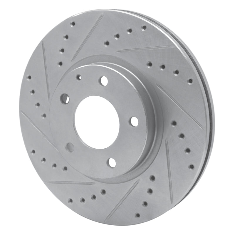 R1 Concepts R1 01-02 Mazda Millenia Front Left Drilled & Slotted Silver Brake Rotor