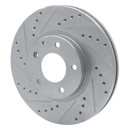 R1 Concepts R1 01-02 Mazda Millenia Front Left Drilled & Slotted Silver Brake Rotor