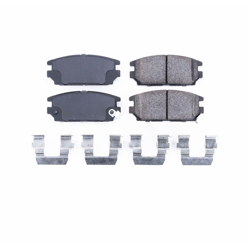 PowerStop Power Stop 91-94 Dodge Stealth Rear Z17 Evolution Ceramic Brake Pads w/Hardware