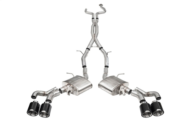 CORSA Performance Corsa 2022-25 Cadillac CT5 V Blackwing 3in. Cat-Back w/ Act. Exh. - Dbl X-Pipe - Twin 4.5in. CF Tips