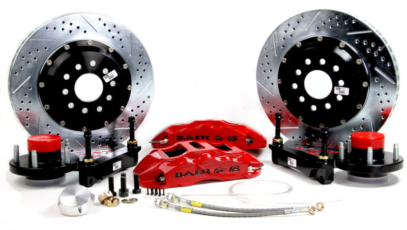Baer Brakes 79-93 Ford Mustang STD Studs 14in Extreme+ Front SDZ Brake Kit - Silver