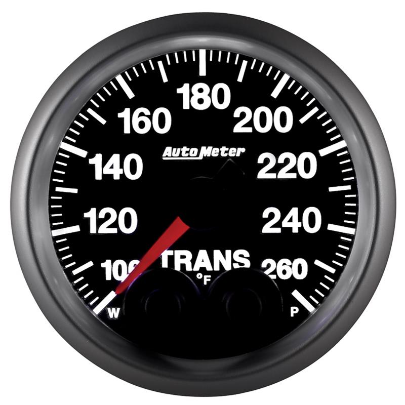 Autometer Elite 52mm 100-260 Degrees F Trans Temperature Peak and Warn Gauge w/ Electronic Control
