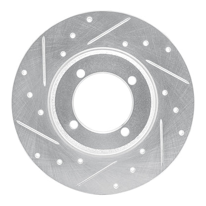 R1 Concepts R1 78-83 Dodge COLT Front Left Drilled & Slotted Silver Brake Rotor